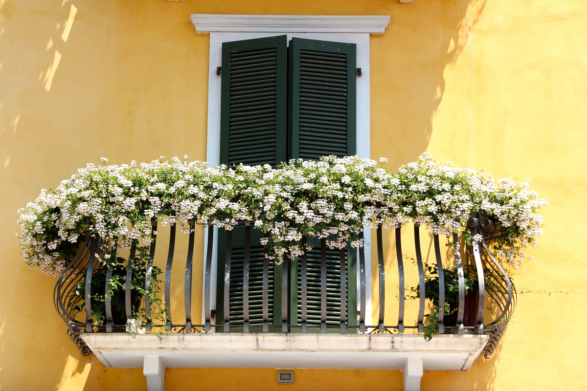 Un balcone fiorito
